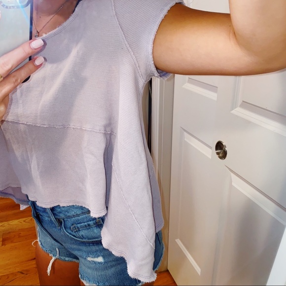 Free People - Purple Waffle Shirt - Picture 3 of 3